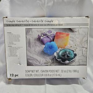 SIMPLE SERENITY TYE DIE SOAP MAKING‎ KIT 12 PIECE Net 32oz (2lb)